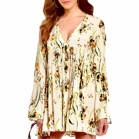 🌺🎉HP🎉🌺 NWT Free People Bella Floral Print Top - Picture 2 of 15